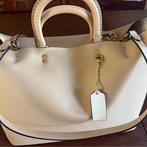 Coach Cream Leather Women's Bag